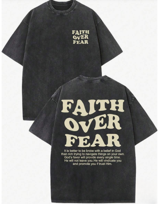 "FAITH OVER FEAR" Premium T-Shirt