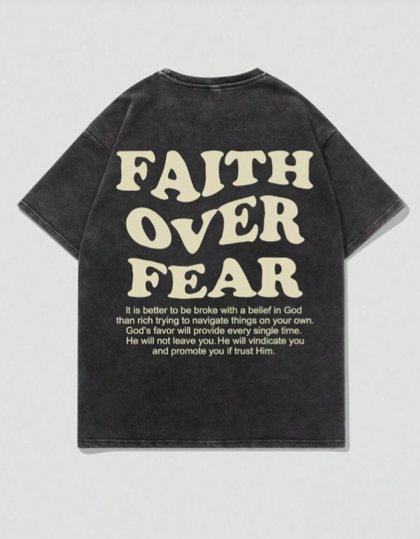 "FAITH OVER FEAR" Premium T-Shirt