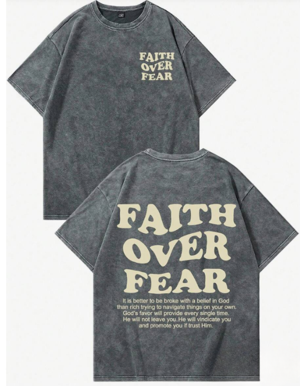 "FAITH OVER FEAR" Premium T-Shirt