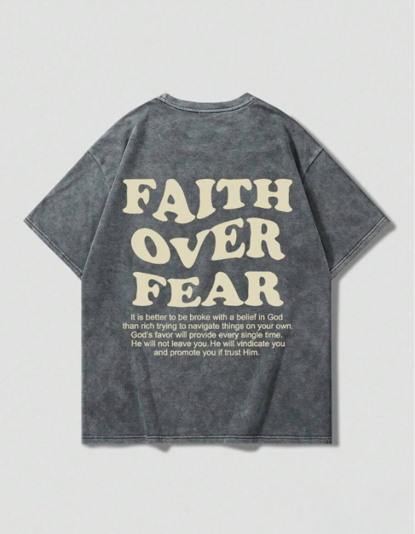 "FAITH OVER FEAR" Premium T-Shirt