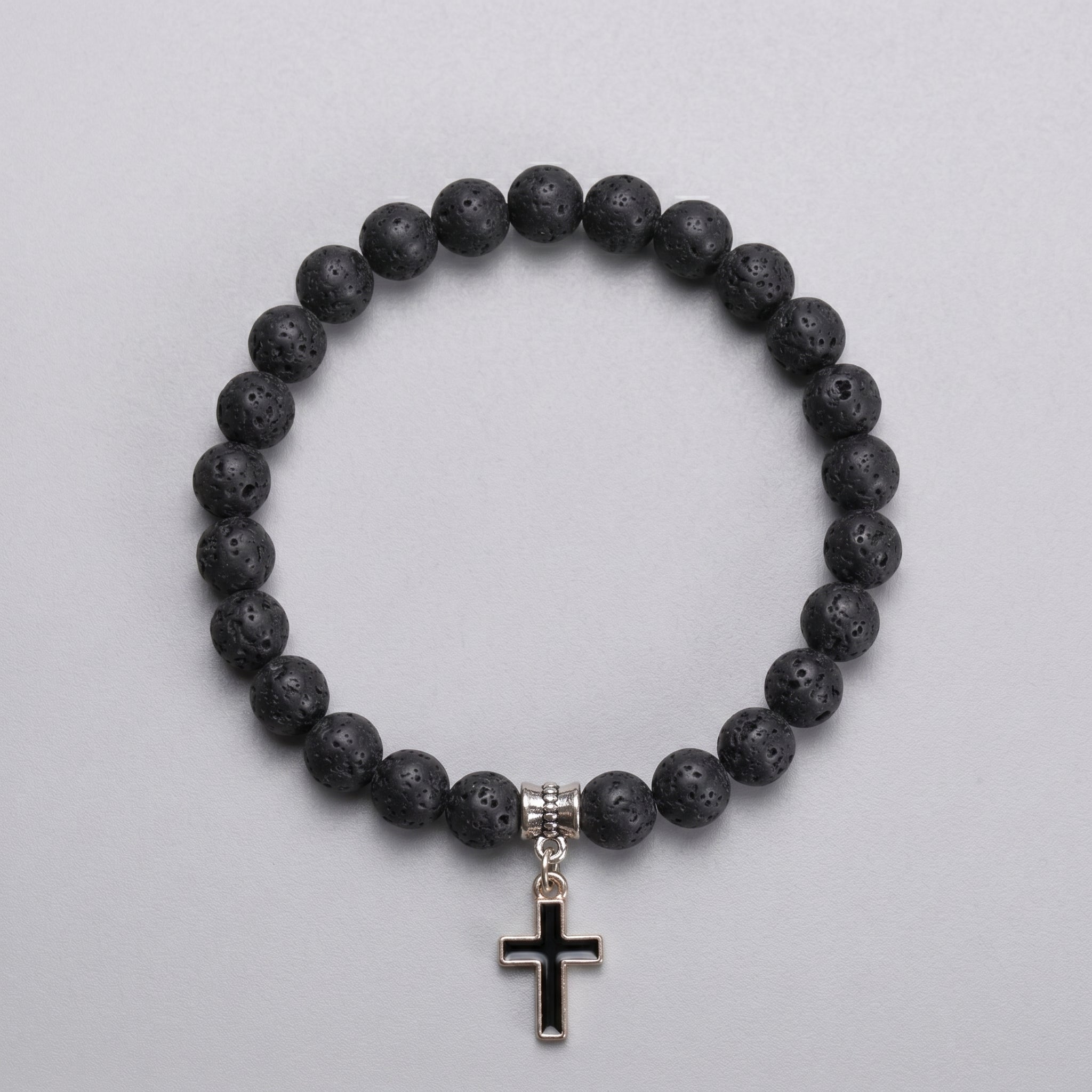 Kreuz Perlen Armband